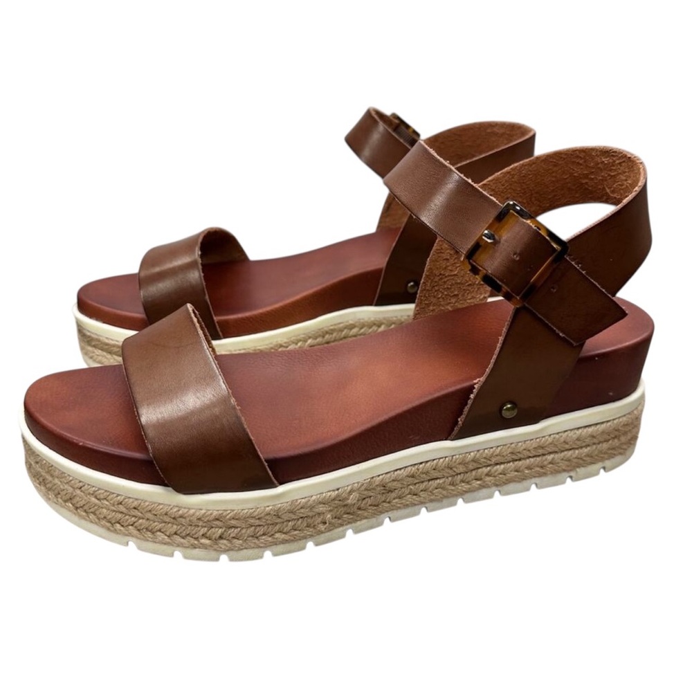 Brown Leather Women's Sandals
